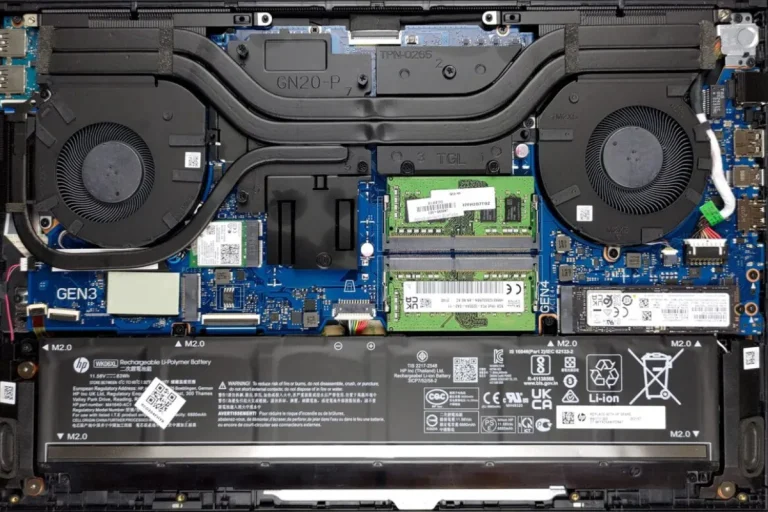 What motherboard is in the HP OMEN gaming laptop?